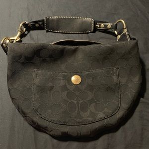 Coach black signature bag